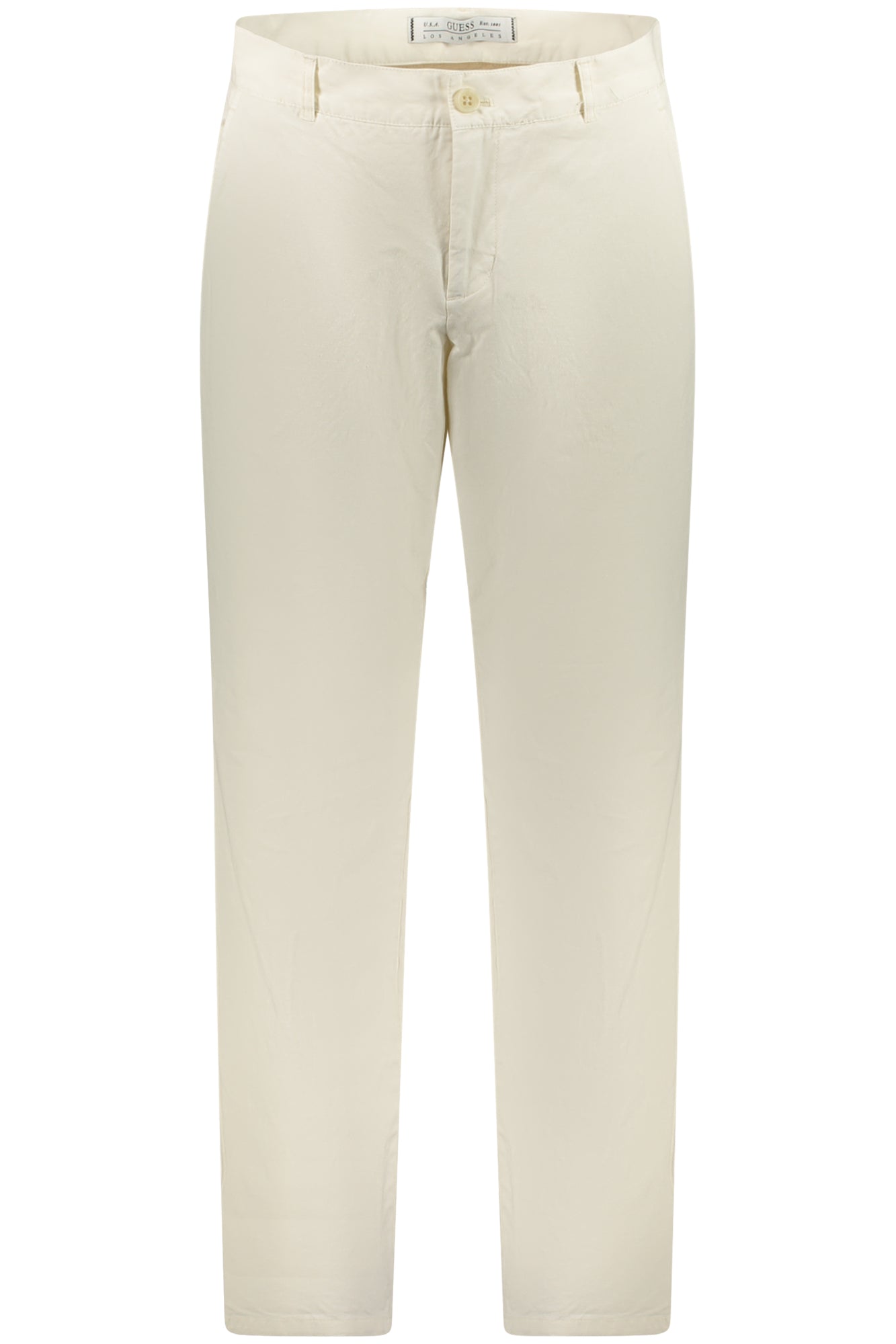 GUESS JEANS MEN'S WHITE TROUSERS