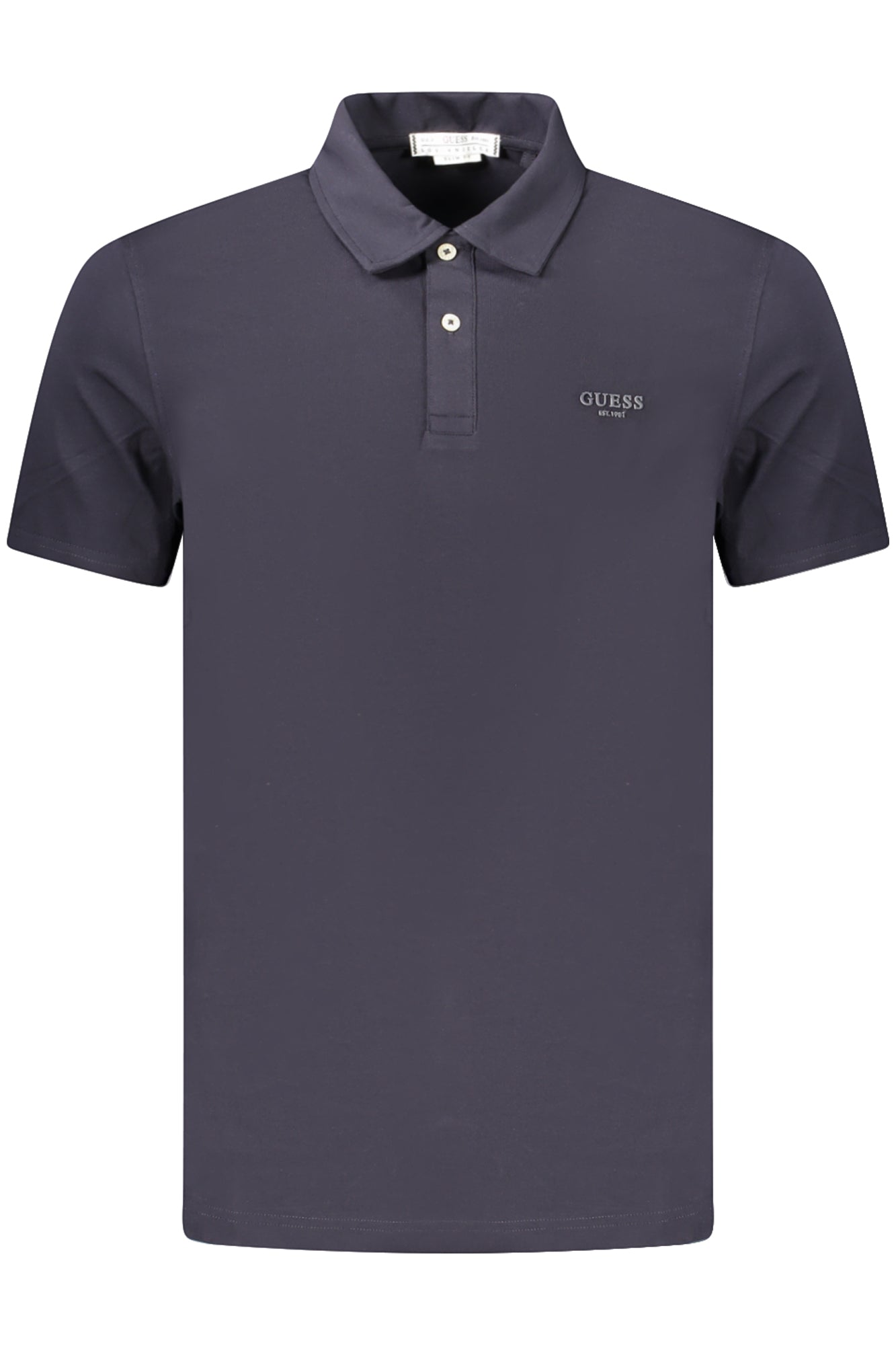 GUESS JEANS MEN'S SHORT-SLEEVE POLO SHIRT, BLUE