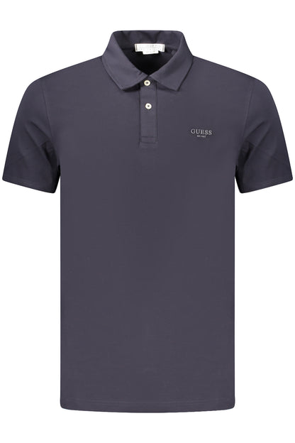 GUESS JEANS MEN'S SHORT-SLEEVE POLO SHIRT, BLUE