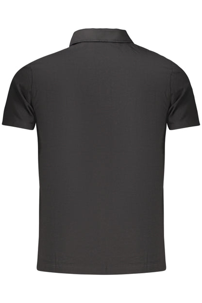 GUESS JEANS MEN'S SHORT-SLEEVE POLO SHIRT BLACK