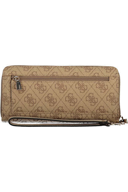 GUESS JEANS WOMEN'S BEIGE WALLET