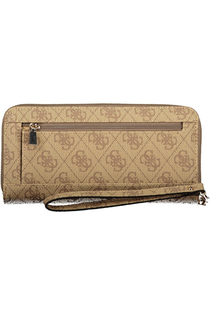 GUESS JEANS WOMEN'S BEIGE WALLET