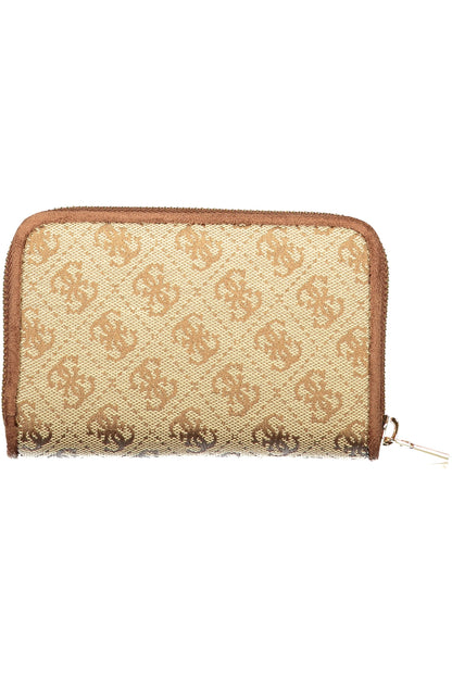 GUESS JEANS WOMEN'S BEIGE WALLET