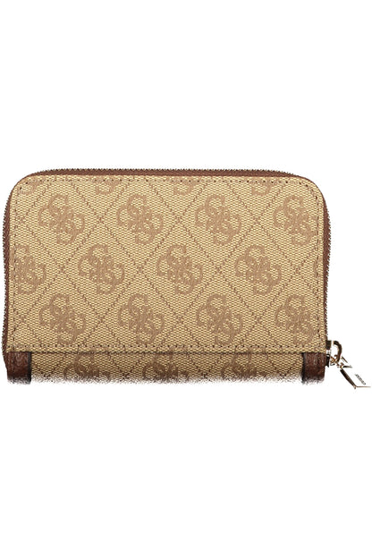 GUESS JEANS WOMEN'S BEIGE WALLET