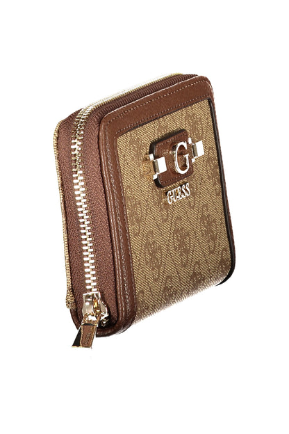 GUESS JEANS WOMEN'S BEIGE WALLET