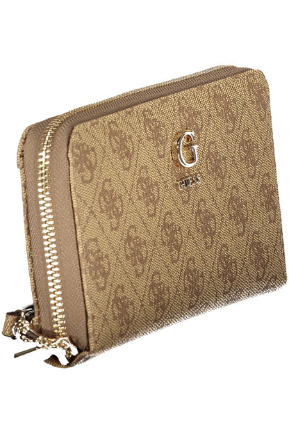 GUESS JEANS WOMEN'S BEIGE WALLET