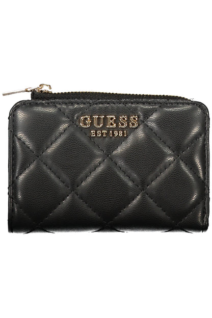 Portefeuille noir pour femme Guess Jeans