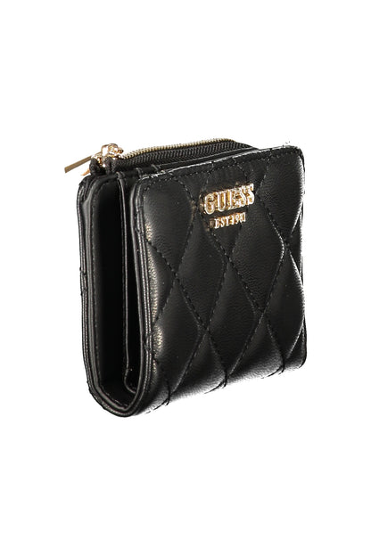 Portefeuille noir pour femme Guess Jeans