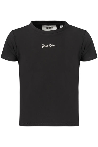 GUESS JEANS SHORT-SLEEVED T-SHIRT FOR GIRLS, BLACK