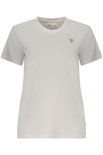GUESS JEANS WOMEN'S SHORT-SLEEVE T-SHIRT WHITE