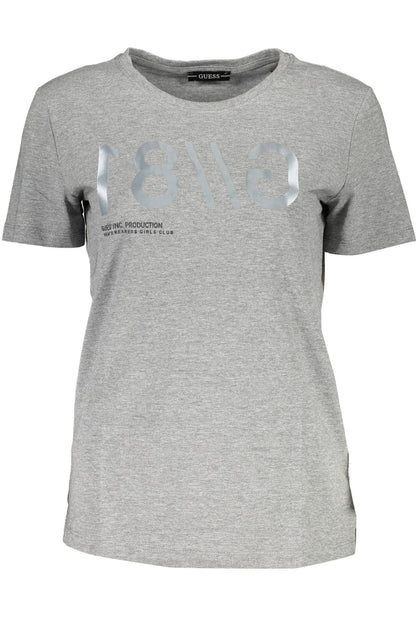 GUESS JEANS SHORT SLEEVE T-SHIRT WOMEN GREY