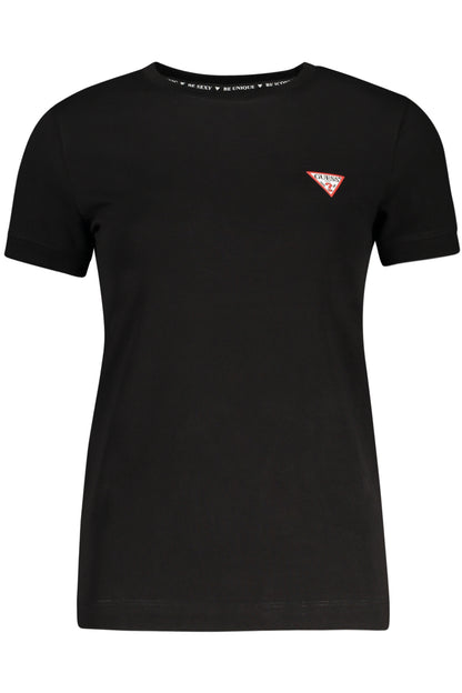 GUESS JEANS SHORT SLEEVE T-SHIRT WOMEN BLACK