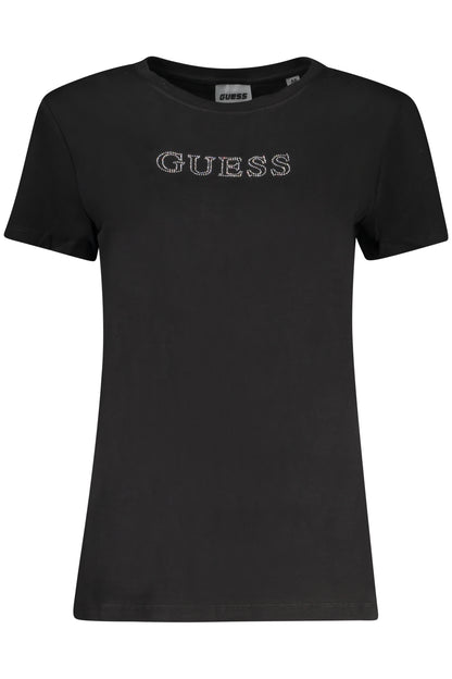 GUESS JEANS SHORT SLEEVE T-SHIRT WOMEN BLACK