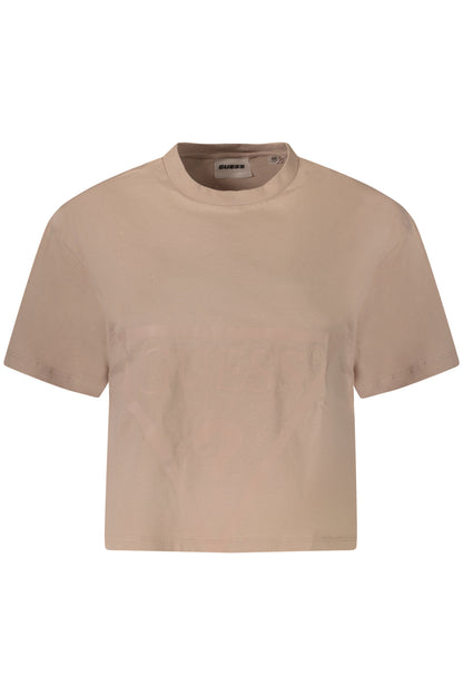 GUESS JEANS WOMEN'S SHORT SLEEVE T-SHIRT PINK