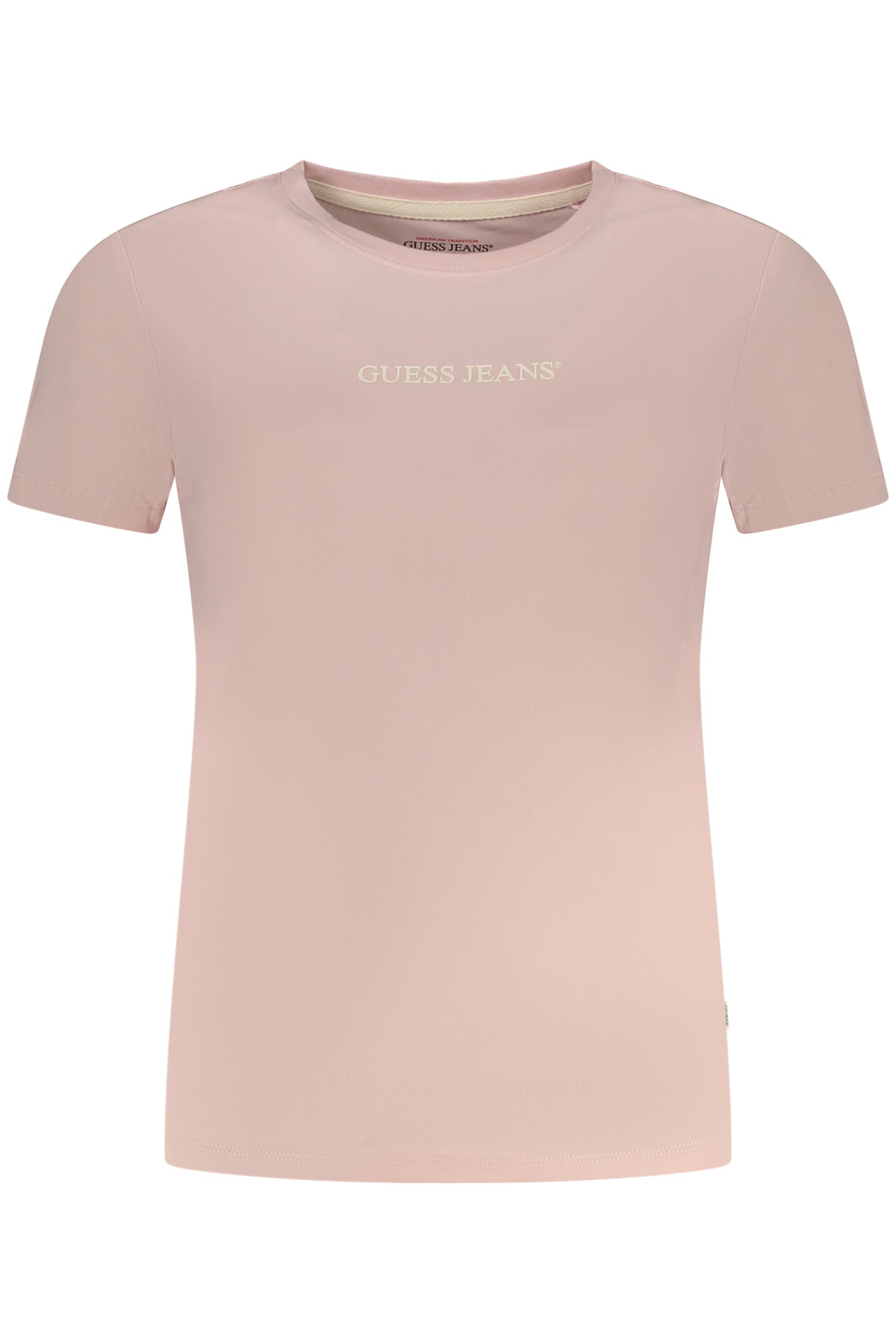 GUESS JEANS WOMEN'S SHORT SLEEVE T-SHIRT PINK
