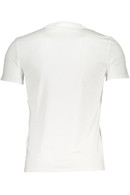 GUESS JEANS WHITE MEN'S SHORT SLEEVED T-SHIRT