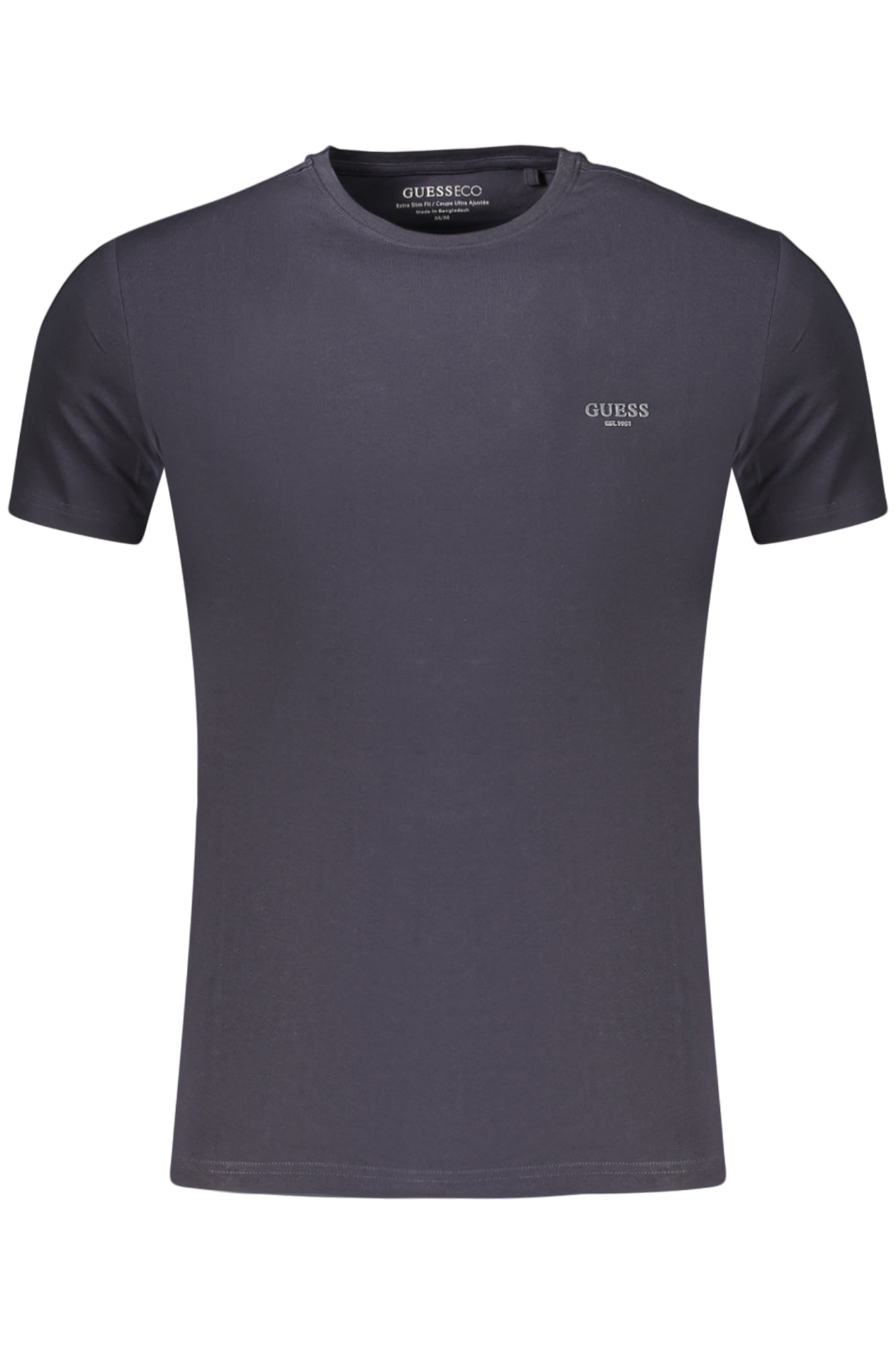 GUESS JEANS MEN'S SHORT-SLEEVED T-SHIRT BLUE