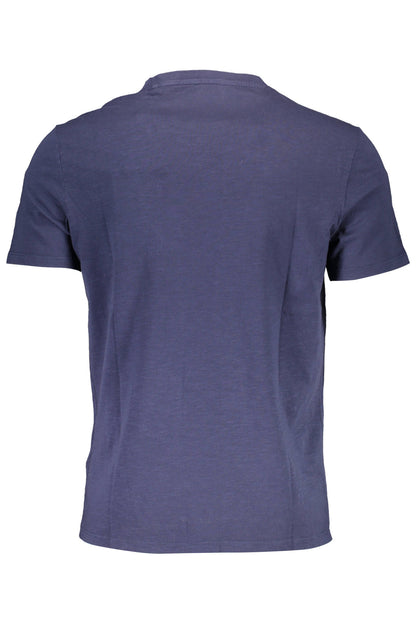 GUESS JEANS SHORT SLEEVE T-SHIRT MEN BLUE