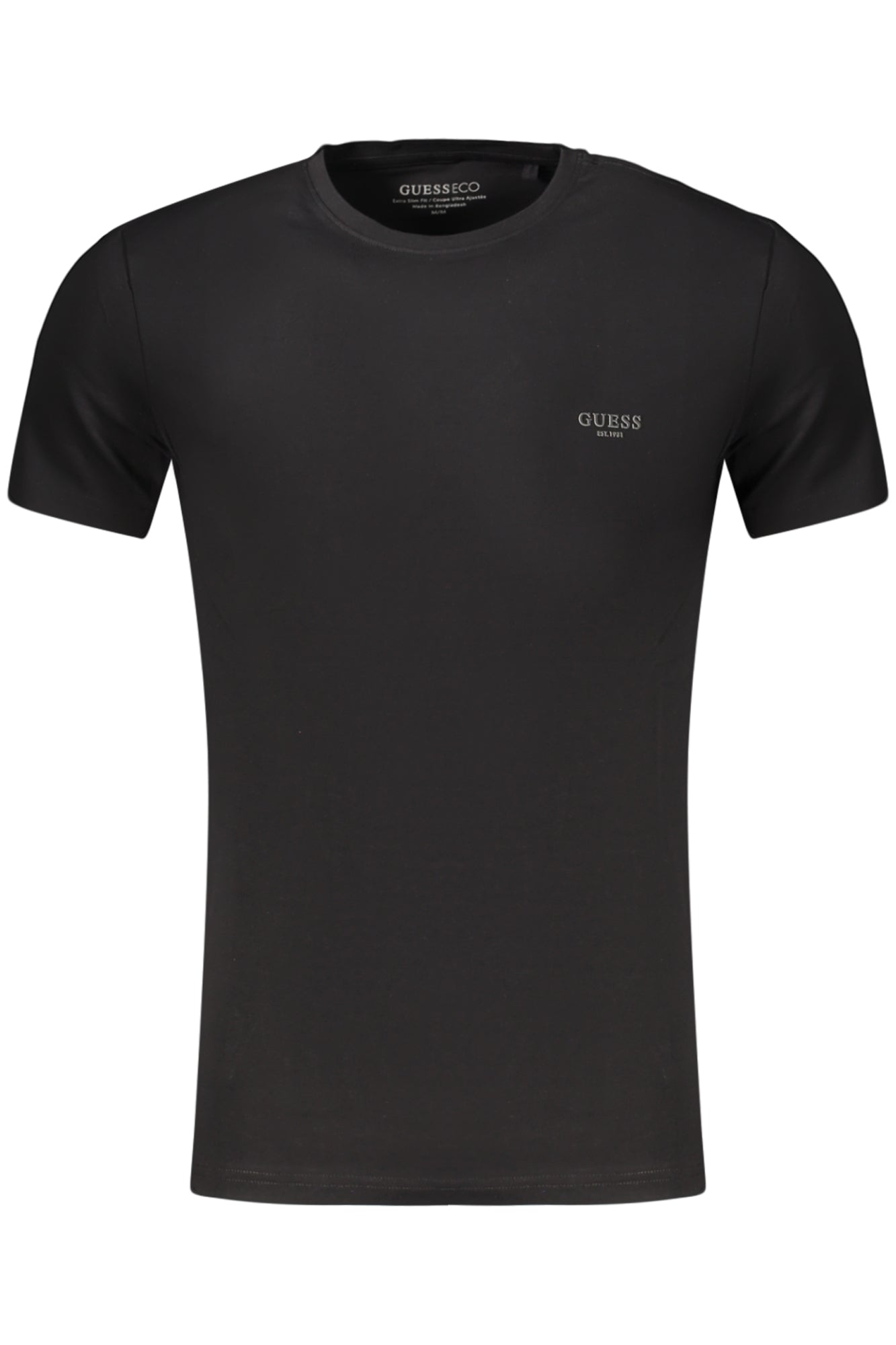 GUESS JEANS MEN'S SHORT-SLEEVED T-SHIRT BLACK