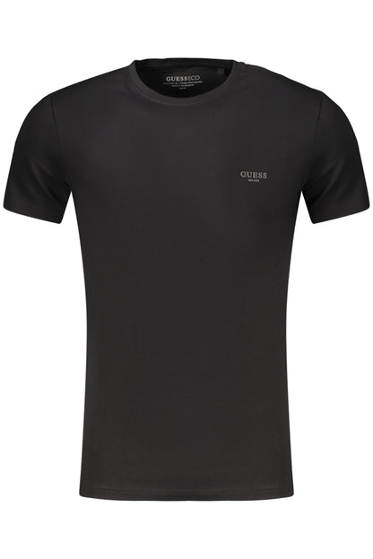 GUESS JEANS MEN'S SHORT-SLEEVED T-SHIRT BLACK