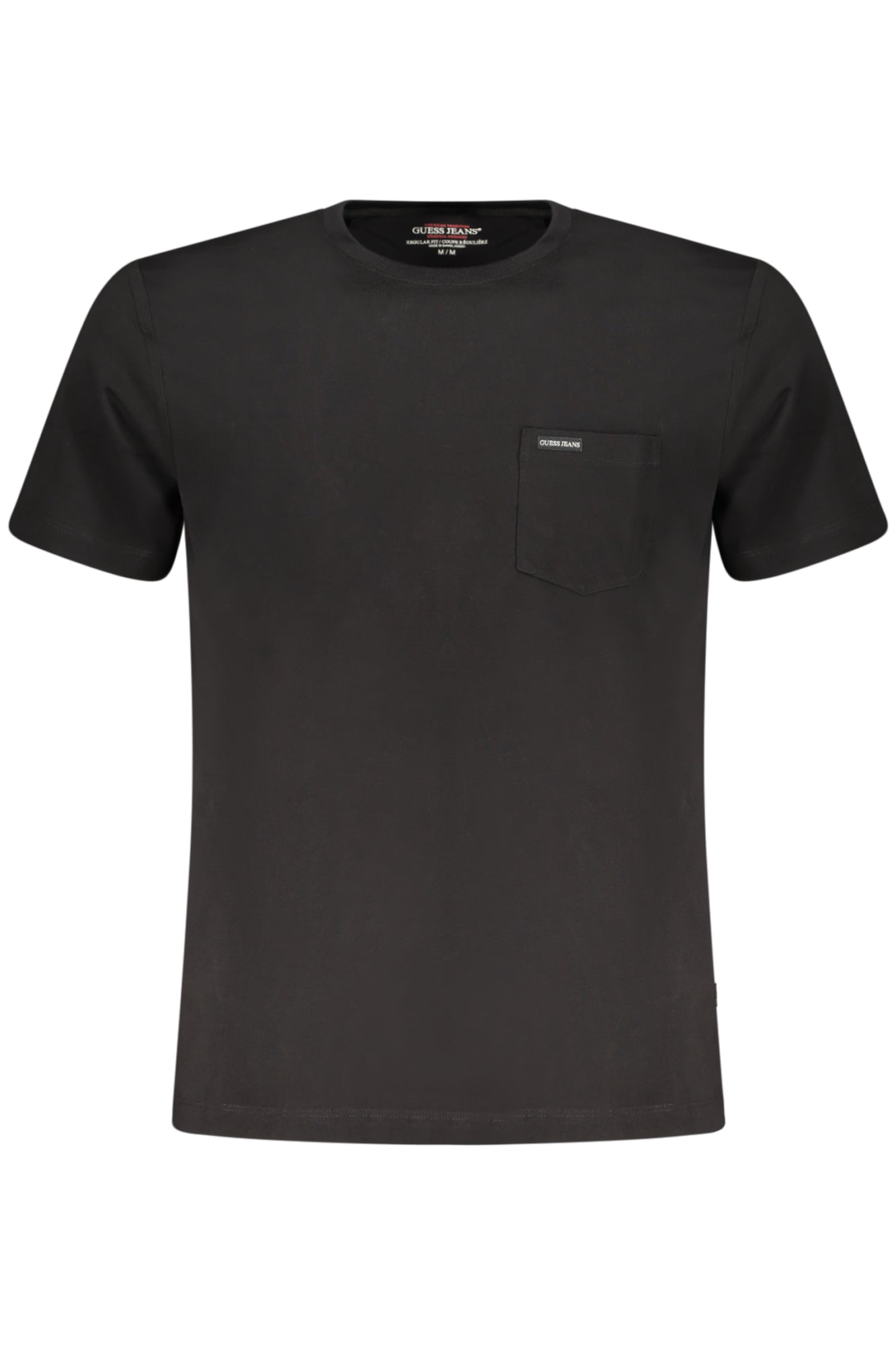 GUESS JEANS MEN'S SHORT-SLEEVED T-SHIRT BLACK