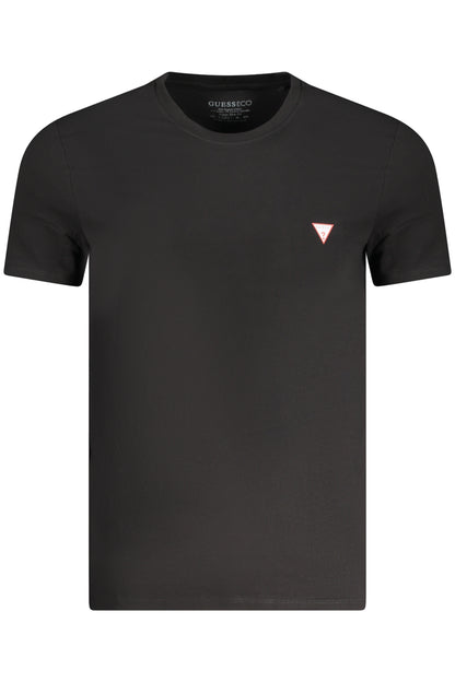 GUESS JEANS SHORT SLEEVE T-SHIRT MEN BLACK