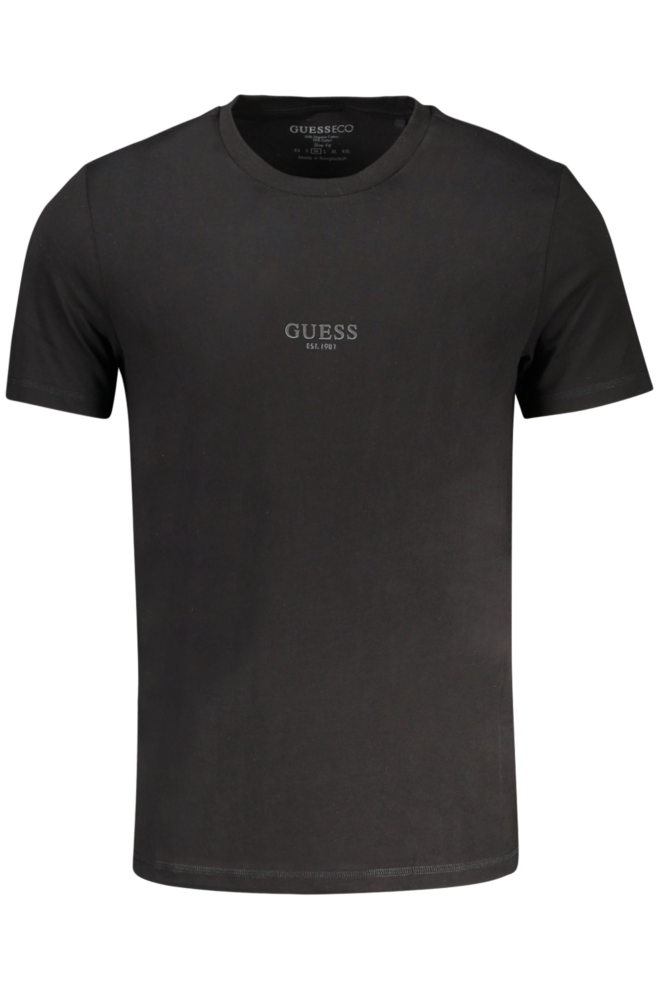 GUESS JEANS SHORT SLEEVE T-SHIRT MEN BLACK