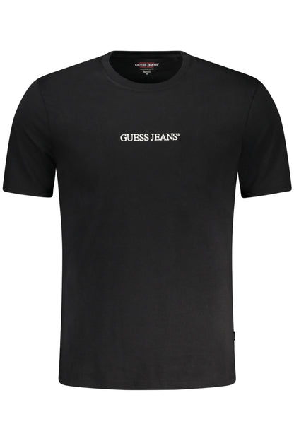 GUESS JEANS SHORT SLEEVE T-SHIRT MEN BLACK