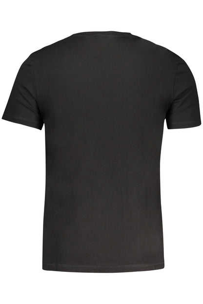 GUESS JEANS SHORT SLEEVE T-SHIRT MEN BLACK