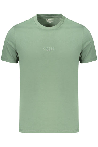 GUESS JEANS MEN'S SHORT-SLEEVED T-SHIRT GREEN