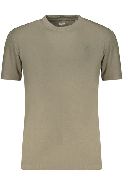 GUESS JEANS MEN'S SHORT-SLEEVED T-SHIRT GREEN
