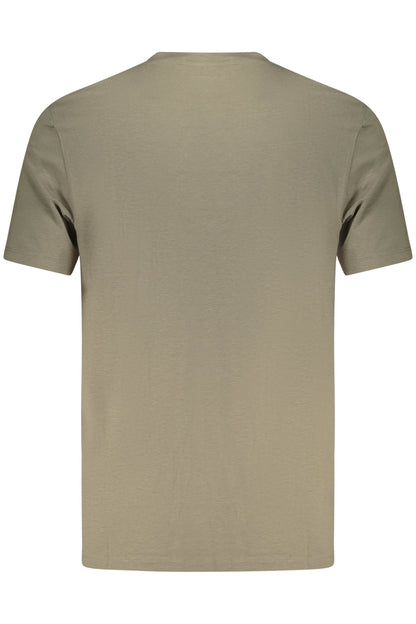 GUESS JEANS MEN'S SHORT-SLEEVED T-SHIRT GREEN