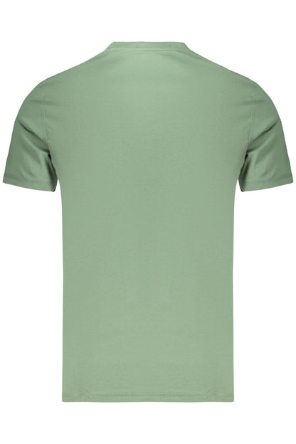 GUESS JEANS MEN'S SHORT-SLEEVED T-SHIRT GREEN