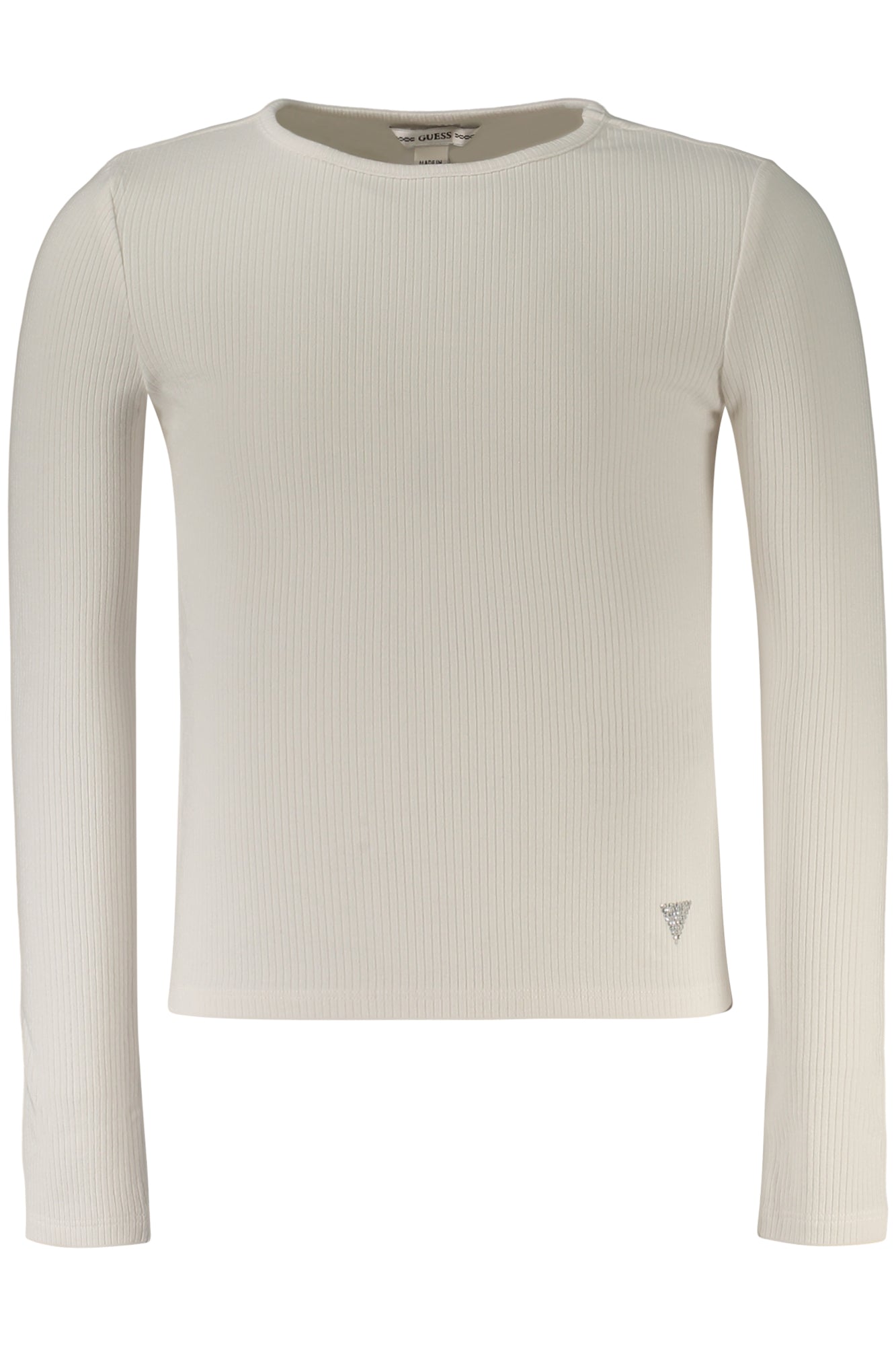 GUESS JEANS LONG-SLEEVED T-SHIRT FOR GIRLS, WHITE