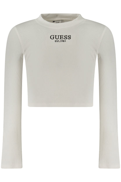 GUESS JEANS LONG-SLEEVED T-SHIRT FOR GIRLS, WHITE