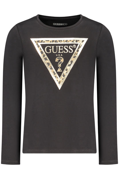 GUESS JEANS LONG-SLEEVED T-SHIRT FOR GIRLS, BLACK