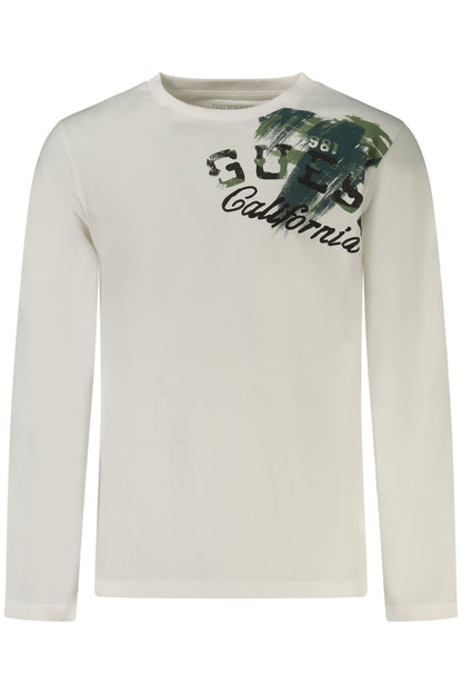 GUESS JEANS LONG-SLEEVED T-SHIRT FOR KIDS, WHITE