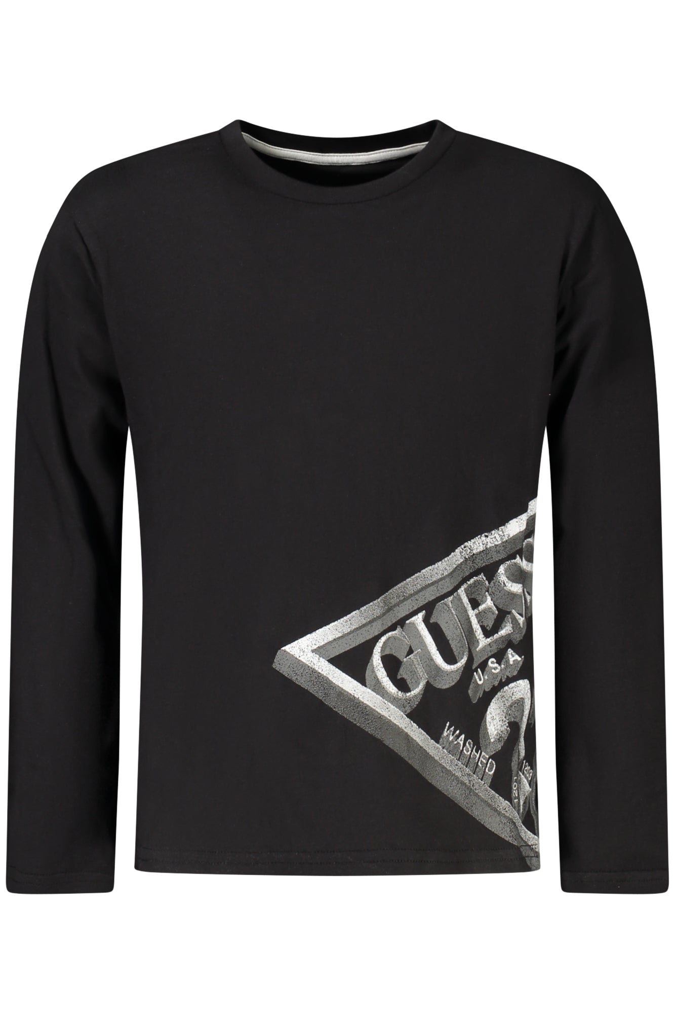GUESS JEANS LONG-SLEEVED T-SHIRT FOR KIDS, BLACK