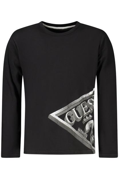 GUESS JEANS LONG-SLEEVED T-SHIRT FOR KIDS, BLACK