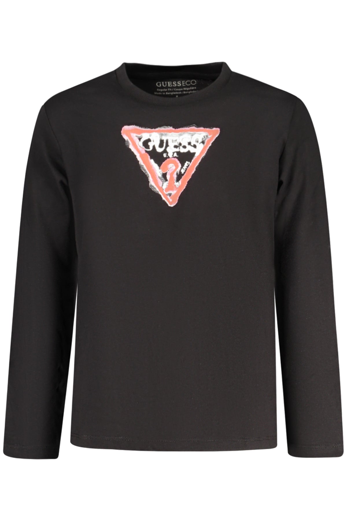 GUESS JEANS LONG-SLEEVED T-SHIRT FOR KIDS, BLACK