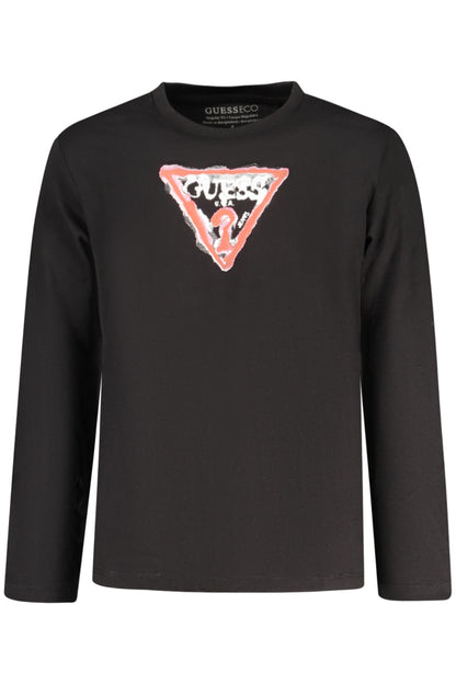 GUESS JEANS LONG-SLEEVED T-SHIRT FOR KIDS, BLACK