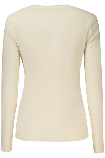 GUESS JEANS WOMEN'S LONG SLEEVE T-SHIRT BEIGE