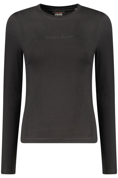 GUESS JEANS LONG SLEEVE T-SHIRT WOMEN BLACK