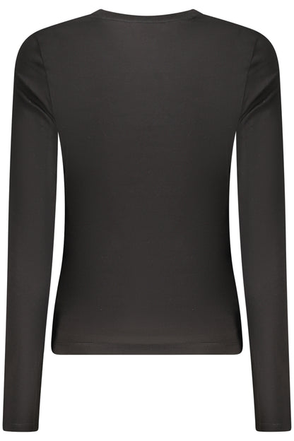 GUESS JEANS LONG SLEEVE T-SHIRT WOMEN BLACK