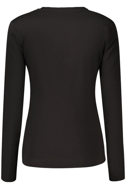 GUESS JEANS WOMEN'S LONG-SLEEVED T-SHIRT BLACK