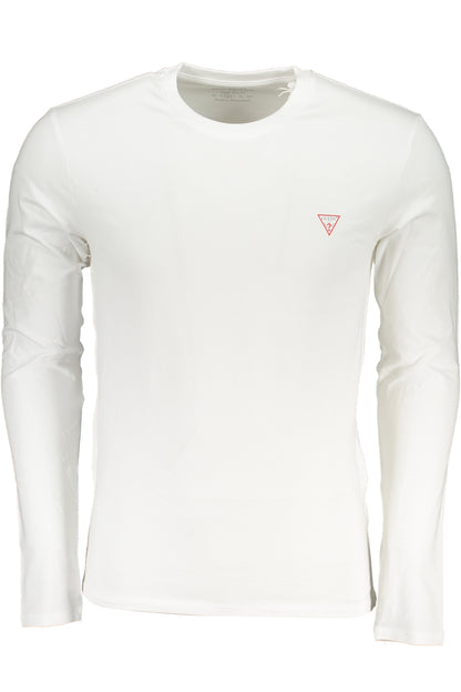 GUESS JEANS MEN'S LONG SLEEVE T-SHIRT WHITE