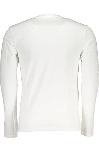 GUESS JEANS MEN'S LONG SLEEVE T-SHIRT WHITE