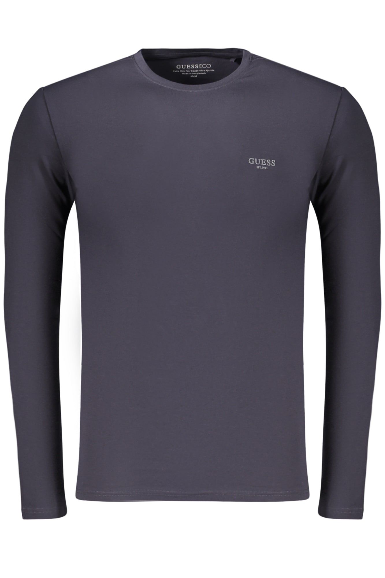 GUESS JEANS MEN'S LONG-SLEEVED T-SHIRT BLUE
