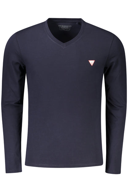 GUESS JEANS LONG SLEEVE T-SHIRT MEN BLUE