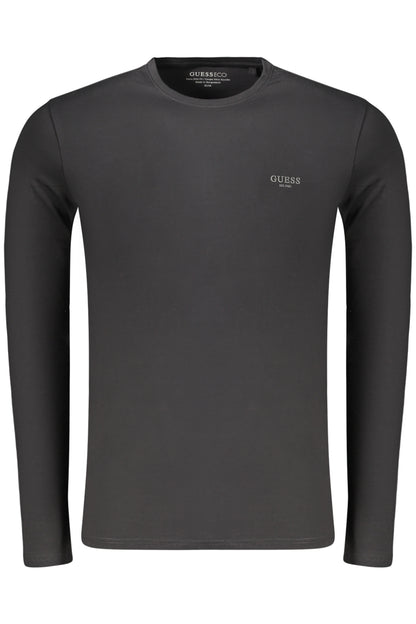 GUESS JEANS MEN'S LONG-SLEEVED T-SHIRT BLACK